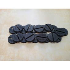 25mm Round slotted Bases 