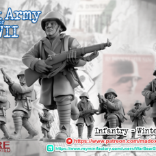 WWII Greek infantry in greatcoats