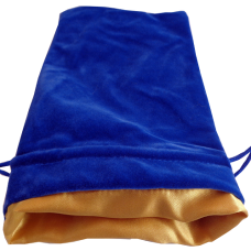 Blue Velvet Dice Bag With Satin Liner 6″x8″