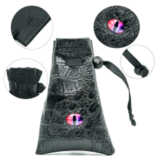 Black Leatherette Changeling Eye Dice Bag