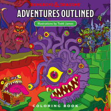 D&D Adventures Outlined Coloring Book