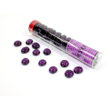 Chessex Gaming Glass Stones in Tube - Crystal Purple
