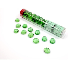 Chessex Gaming Glass Stones in Tube - Crystal Light Green