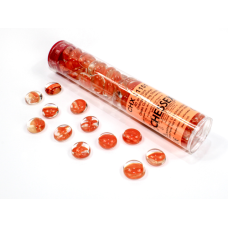 Chessex Gaming Glass Stones in Tube - Orange Catseye