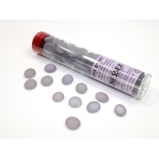Frosted Lilac Glass Stones Tube