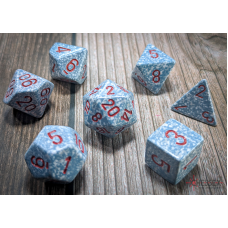 Chessex 7 Die Set Speckled Air red Dice