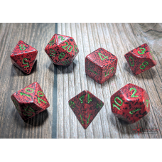 Chessex Speckled Polyhedral Strawberry 7-Die Set
