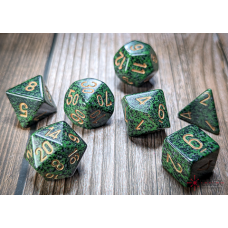 Chessex Speckled Polyhedral Golden Recon 7-Die Set