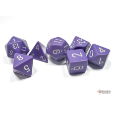Chessex Opaque Purple/white Polyhedral 7-Dice Set