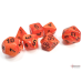 Chessex Vortex Orange/black Polyhedral 7-Dice Set Chessex Vortex Orange/black Polyhedral 7-Dice Set