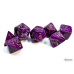 Chessex Vortex Purple/gold Polyhedral 7-Dice Set Chessex Vortex Purple/gold Polyhedral 7-Dice Set