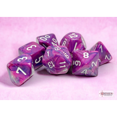 Chessex Festive Violet/white Polyhedral 7-Dice Set Chessex Festive Violet/white Polyhedral 7-Dice Set