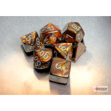 Chessex Lustrous Gold/silver Polyhedral 7-Dice Set
