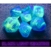Chessex Festive Waterlily/white Polyhedral 7-Dice Set Chessex Festive Waterlily/white Polyhedral 7-Dice Set