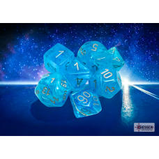 Chessex Luminary Sky/silver Polyhedral 7-Dice Set
