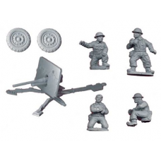 British 2pdr AT gun and crew