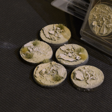 Arid Steppe Bases Round 40mm x5