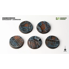 Spaceship Corridor Bases, Round 40mm (x5)