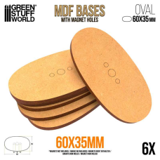 MDF Bases - AOS Oval 60x35mm