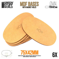 MDF Bases - AOS Oval 75x42mm