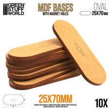 MDF Bases - Oval Pill 25x70mm