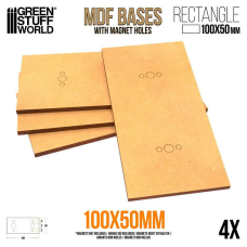 MDF Bases - Rectangle 100x50mm