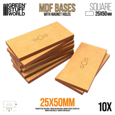 MDF Bases - Rectangle 25x50mm