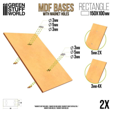 MDF Bases - Rectangular 100x150mm - Pack2