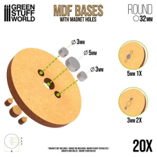 MDF Bases - Round 32 mm