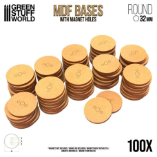 MDF Bases - Round 32 mm (Pack x100)