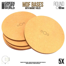 MDF Bases - Round 60 mm