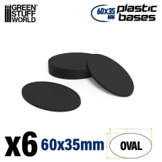 Plastic Bases - Oval Pill 60x35mm AOS