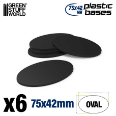 Plastic Bases - Oval Pill 75x42mm