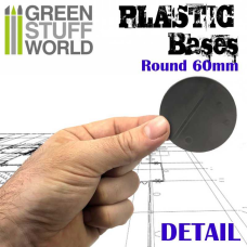 Plastic Bases - Round 60 mm Black