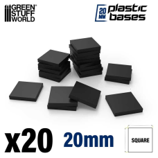 Plastic Square Bases 20mm