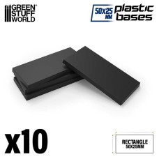 Plastic Rectangular Bases 25x50mm