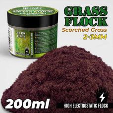 Static Grass Flock 2-3mm - Scorched Brown - 200ml
