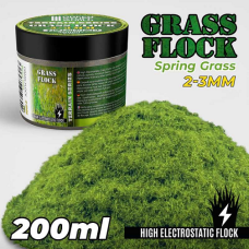 Static Grass Flock 2-3mm - Spring Grass - 200 ml