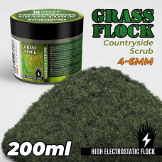 Static Grass Flock 4-6mm - Countryside Scrub - 200 ml