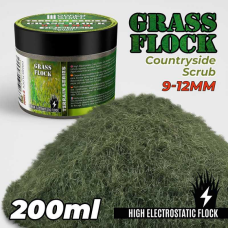 Static Grass Flock 9-12mm - Countryside Scrub - 200 ml