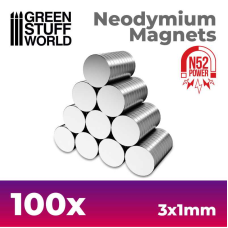 Neodymium Magnets 3x1mm - 100 units (N52)