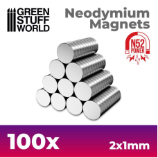 Neodymium Magnets 2x1mm - 100 units (N52)