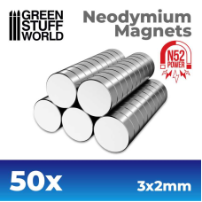 Neodymium Magnets 3x2mm - 50 units (N52)