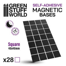 Square Magnetic Sheet SELF-ADHESIVE - 40x40mm