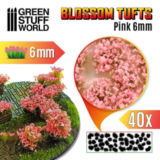 Blossom Tufts - 6mm self-adhesive - PINK