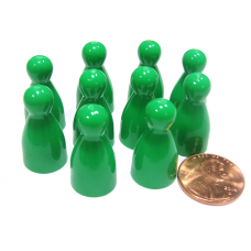 Halma Pawns Green