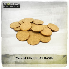 25mm Round Flat Bases (1,5mm HDF)