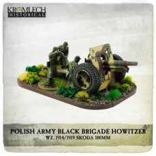 Polish Army Black Brigade wz. 1914 to1919 Skoda 100mm howitzer