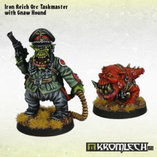 Iron Reich Orc Taskmaster with Gnaw Hound