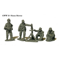 81mm mortar and crew